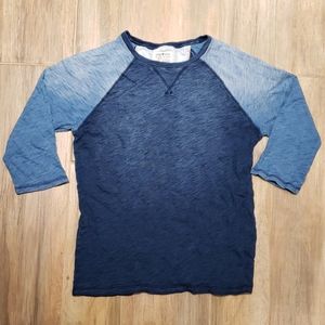 Blue Lucky Brand Tee Shirt Long Sleeve
